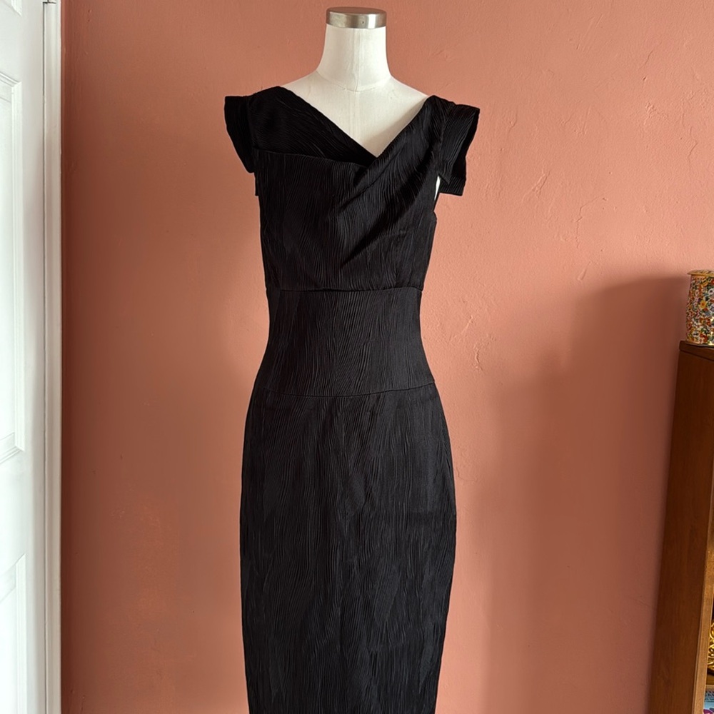 Black Halo Jackie Belted Sheath Dress